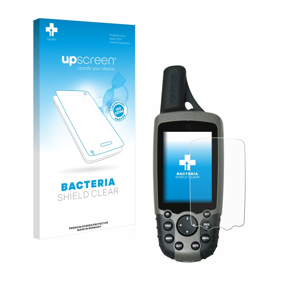 upscreen Bacteria Shield Clear Premium de pantalla antibacteriano para Garmin GPSMAP 60CSx | protectionfilms24.es