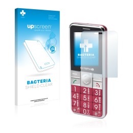 Front side of a product packaging with the brand logo upscreen. Next to it is the device Olympia Viva Plus shown with the corr