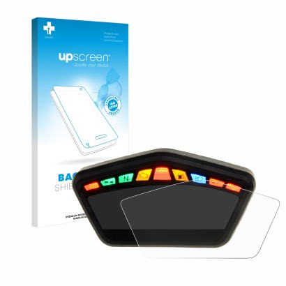 Front side of a product packaging with the brand logo upscreen. Next to it is the device Ducati Hypermotard 821 2015 Speedomet