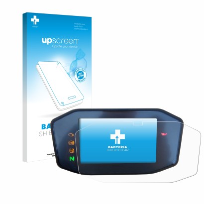 Vorderseite einer Produktverpackung mit dem Markenlogo upscreen. Daneben ist das Gerät KTM 690 Duke 2016 mit dem zugehörigen D