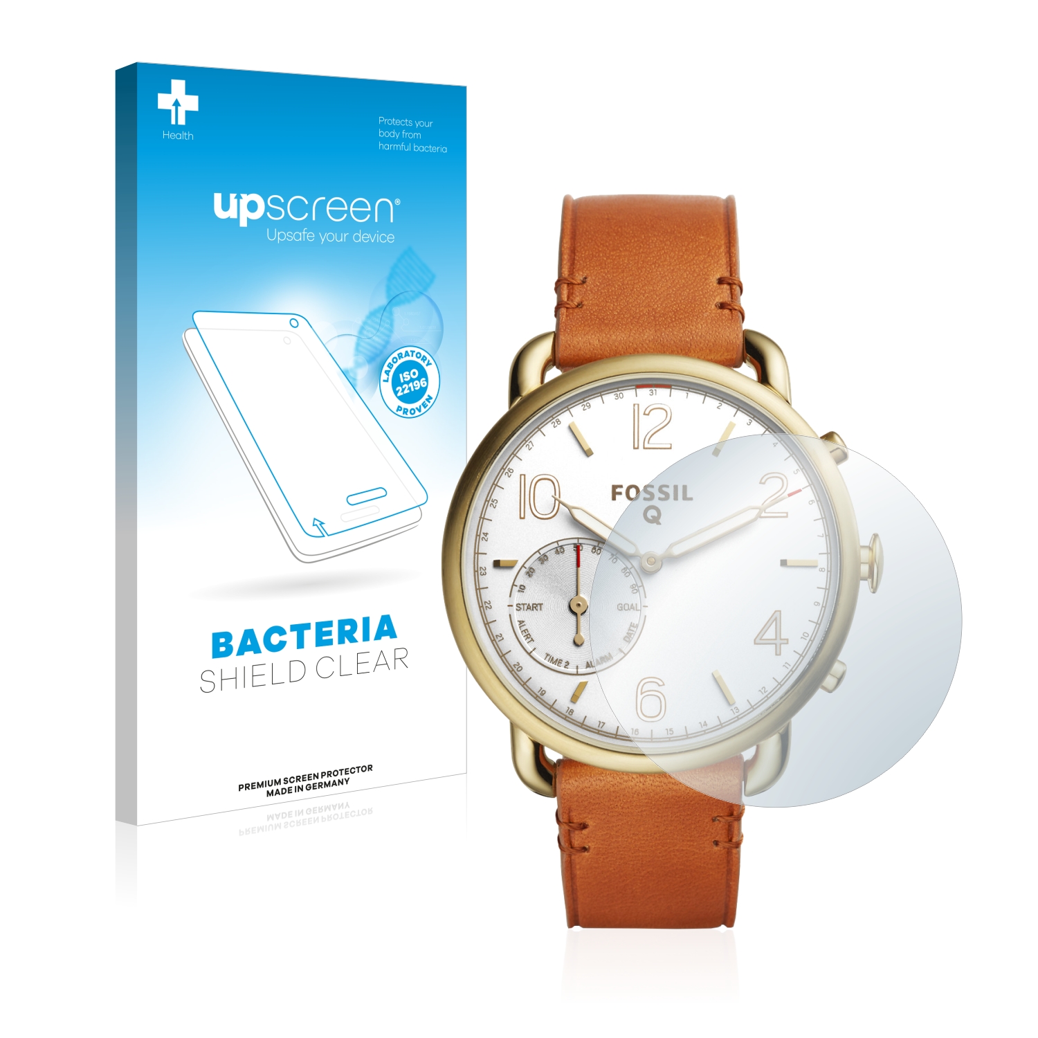 Antibakteriální fólie upscreen Bacteria Shield pro Fossil Q Tailor