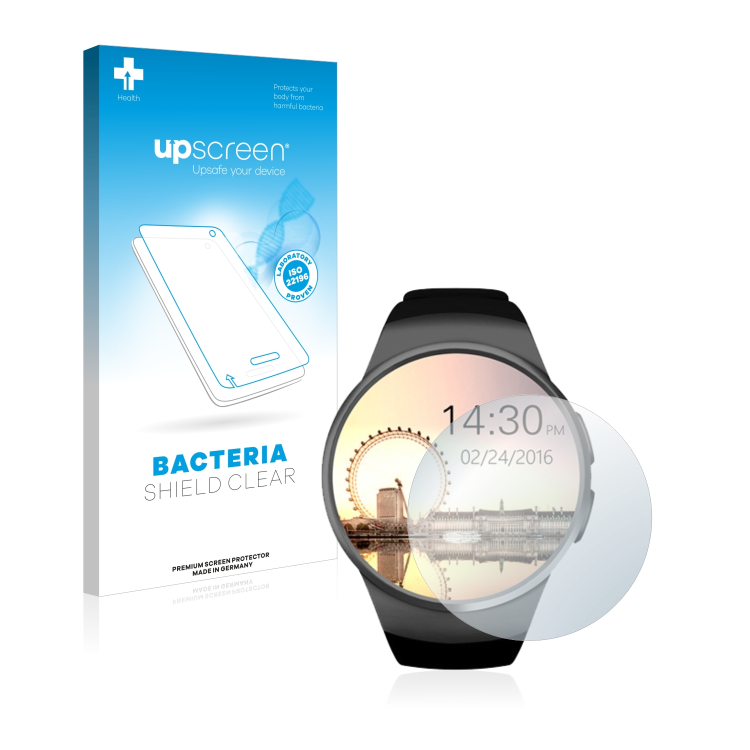 Antibakteriální fólie upscreen Bacteria Shield pro KingWear KW18