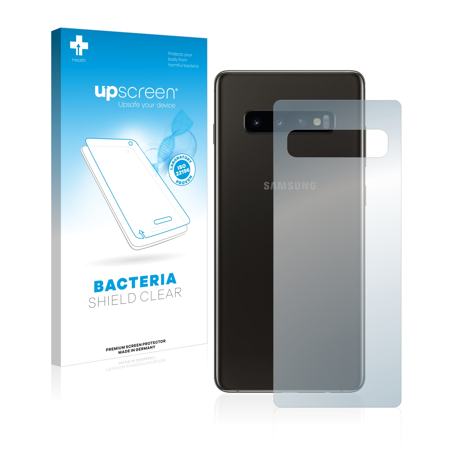 Antibakteriální fólie upscreen Bacteria Shield pro Samsung Galaxy S10 (Zadní strana)