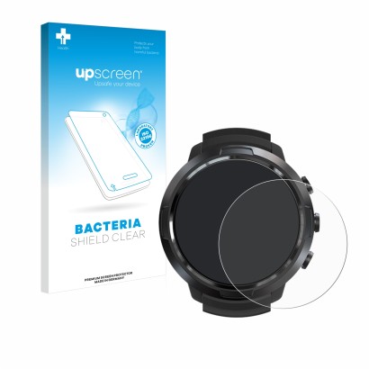 Front side of a product packaging with the brand logo upscreen. Next to it is the device Suunto D5 shown with the correspondin