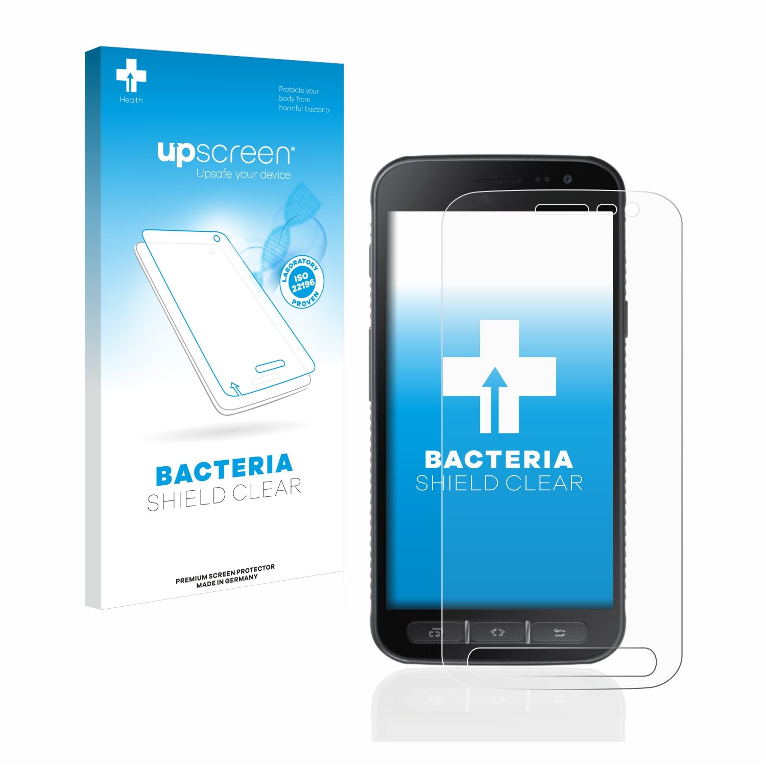 upscreen Bacteria Shield Clear Premium Protection d'écran antibactérien  pour Samsung Galaxy S22 Ultra 5G Enterprise Edition (Arrière)