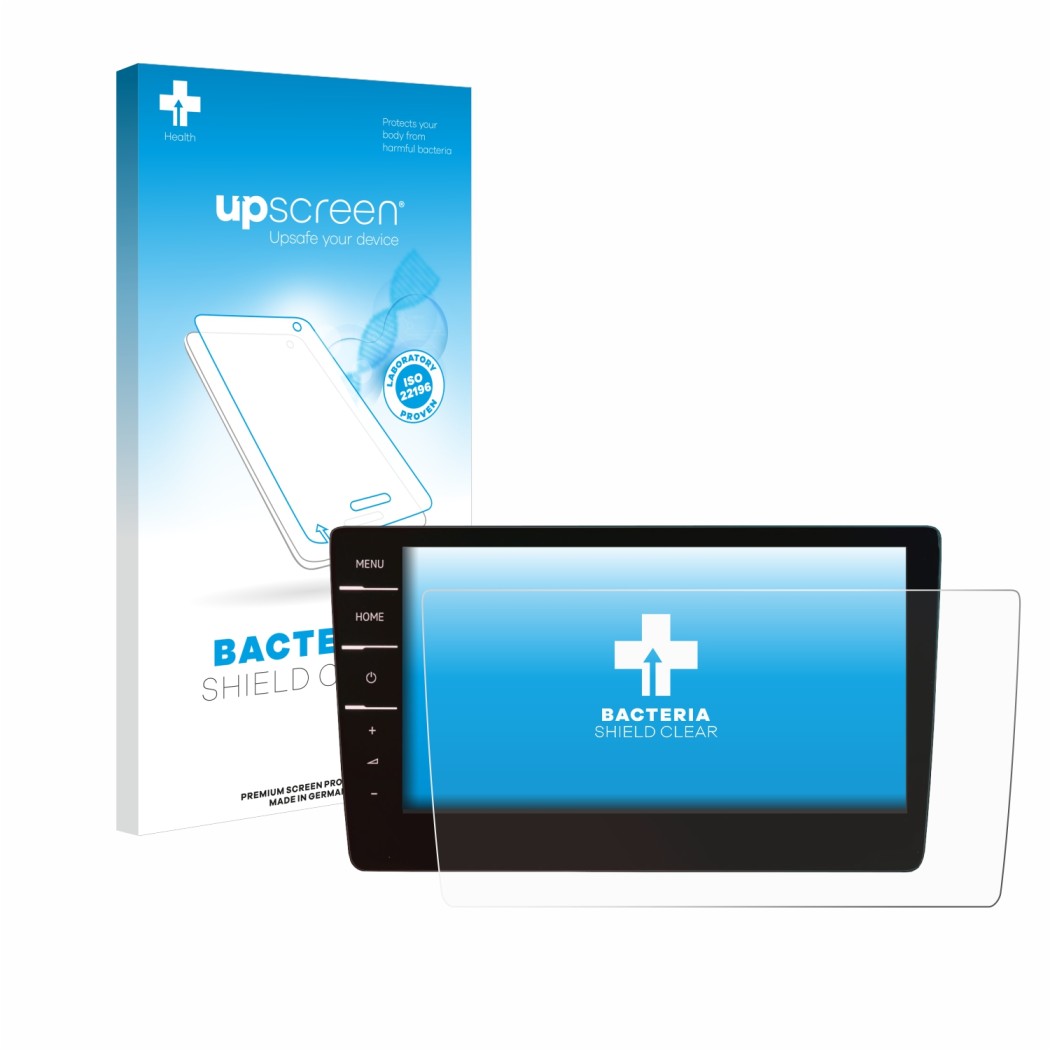 Front side of a product packaging with the brand logo upscreen. Next to it is the device Volkswagen Passat 2019 Discover Pro 9