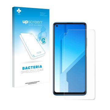 Vorderseite einer Produktverpackung mit dem Markenlogo upscreen. Daneben ist das Gerät Honor Play 4 mit dem zugehörigen Displa