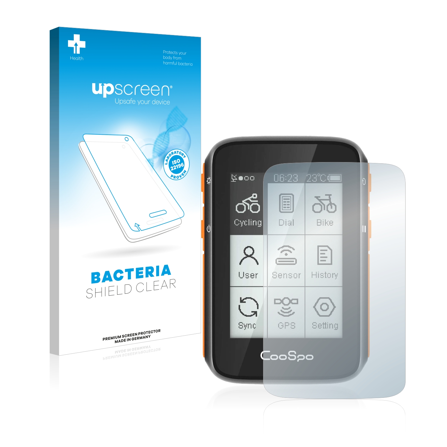 upscreen Bacteria Shield Clear Premium Protection d'écran antibactérien ...