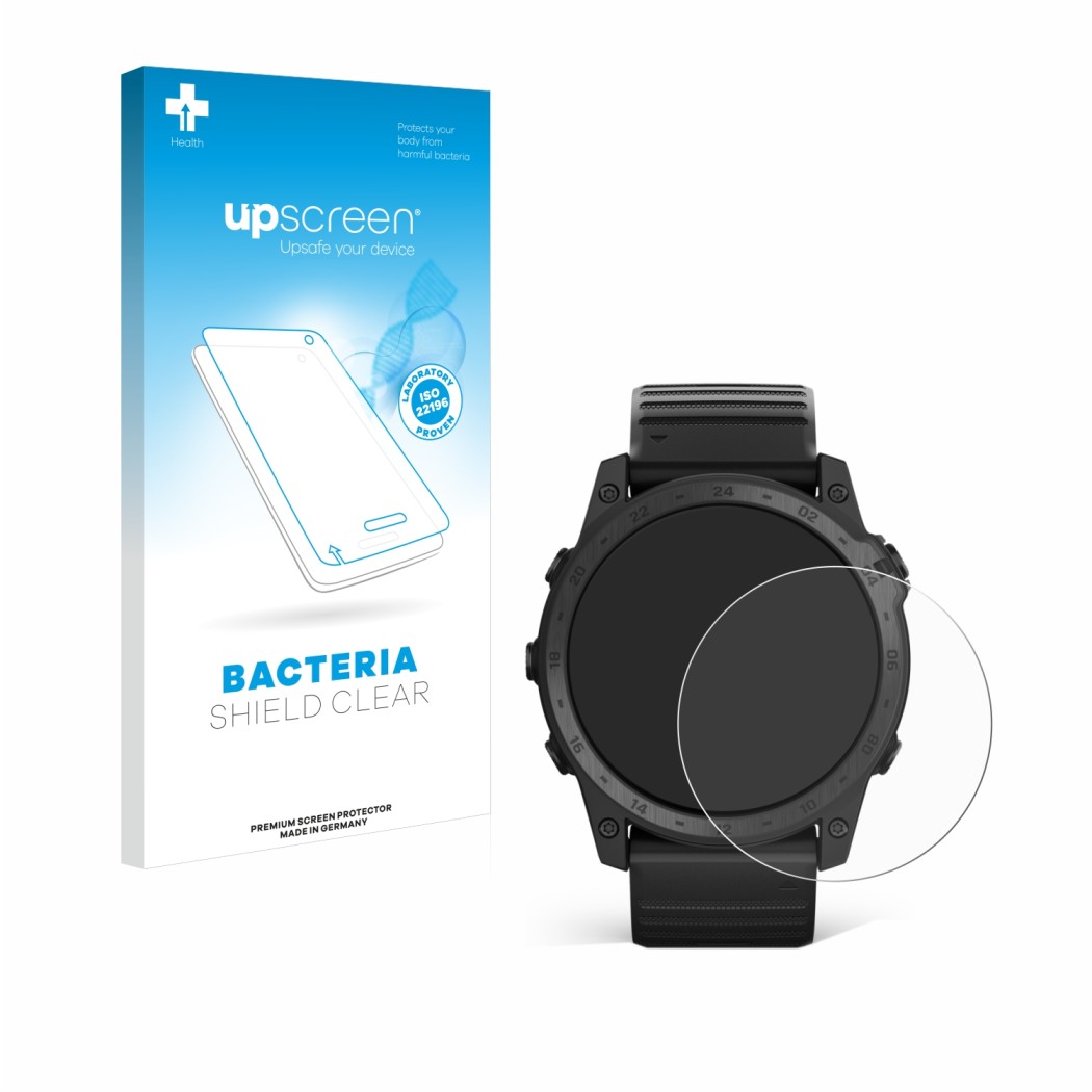 upscreen Bacteria Shield Clear Premium Protection d'écran antibactérien  pour Garmin Tactix 7