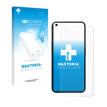 Front side of a product packaging with the brand logo upscreen. Next to it is the device Nothing Phone (1) shown with the corr