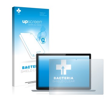 Parte frontale di una confezione del prodotto con il logo del marchio upscreen. Accanto è raffigurato il dispositivo Lenovo Id