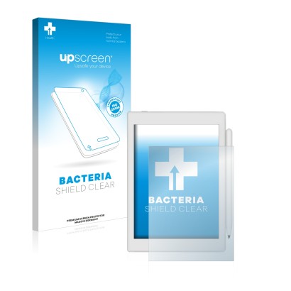Face avant d’un emballage produit avec le logo de la marque upscreen. À côté, l’appareil Boox Nova Air 2 est représenté avec l