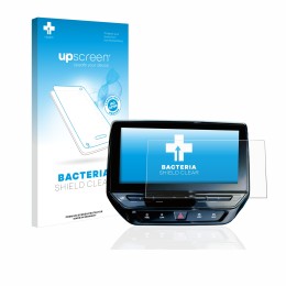Front side of a product packaging with the brand logo upscreen. Next to it is the device Volkswagen ID.5 Discover Pro 12