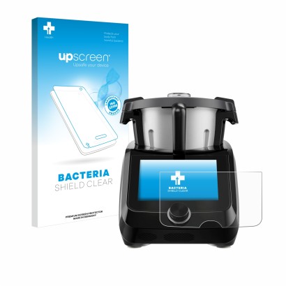 Parte frontale di una confezione del prodotto con il logo del marchio upscreen. Accanto è raffigurato il dispositivo SilverCre