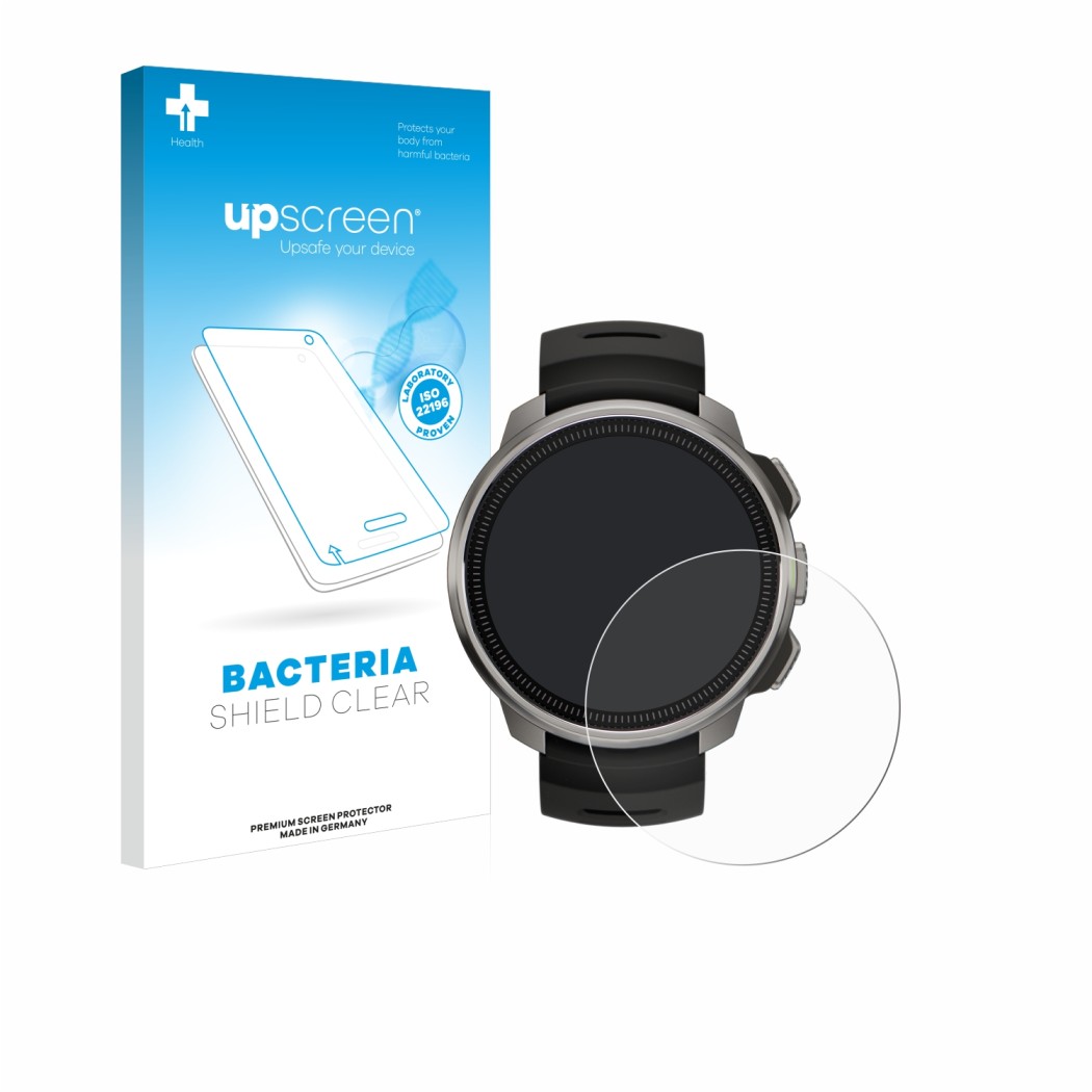 Front side of a product packaging with the brand logo upscreen. Next to it is the device Suunto Ocean shown with the correspon