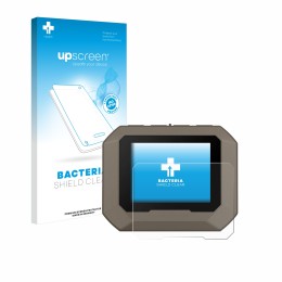 Vorderseite einer Produktverpackung mit dem Markenlogo upscreen. Daneben ist das Gerät Garmin Xero C1 Pro mit dem zugehörigen 