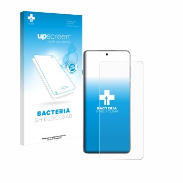 Face avant d’un emballage produit avec le logo de la marque upscreen. À côté, l’appareil Oppo Find X8 Pro est représenté avec 