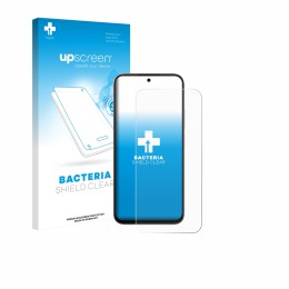 Face avant d’un emballage produit avec le logo de la marque upscreen. À côté, l’appareil Oppo A6t Pro est représenté avec la p