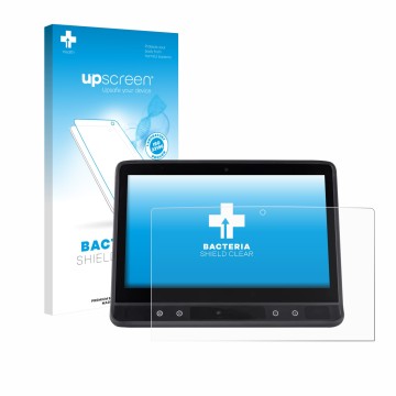 Parte frontale di una confezione del prodotto con il logo del marchio upscreen. Accanto è raffigurato il dispositivo Tobii Dyn