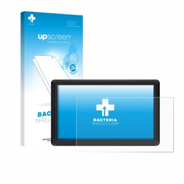 Vorderseite einer Produktverpackung mit dem Markenlogo upscreen. Daneben ist das Gerät Feelworld FW568 V3 6