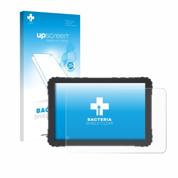 Vorderseite einer Produktverpackung mit dem Markenlogo upscreen. Daneben ist das Gerät DMD T880X 8