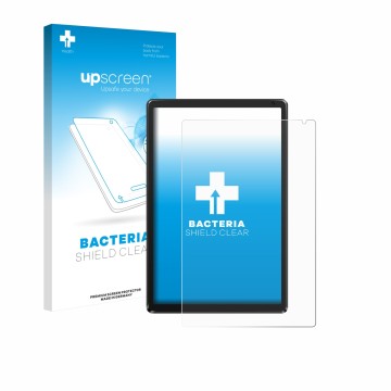 Parte frontal de un envase de producto con el logotipo de la marca upscreen. Al lado se muestra el dispositivo Ainmel AMLC12 1