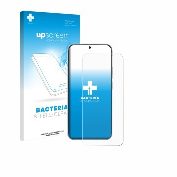 Parte frontale di una confezione del prodotto con il logo del marchio upscreen. Accanto è raffigurato il dispositivo Huawei No