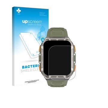 Front side of a product packaging with the brand logo upscreen. Next to it is the device Blackview W80 Pro 1,91