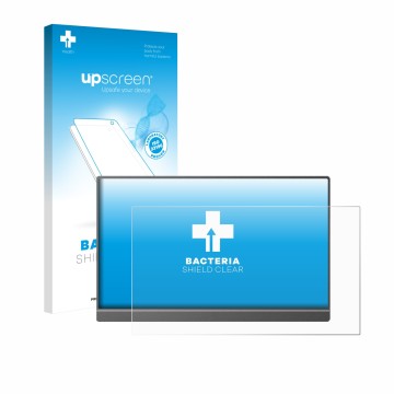 Vorderseite einer Produktverpackung mit dem Markenlogo upscreen. Daneben ist das Gerät Arzopa Z1C 16.1