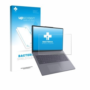 Front side of a product packaging with the brand logo upscreen. Next to it is the device Lenovo IdeaPad Slim 3i Gen 11 16