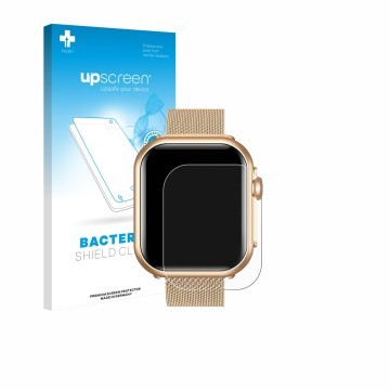 Parte frontal de un envase de producto con el logotipo de la marca upscreen. Al lado se muestra el dispositivo Oliimptek G62 1