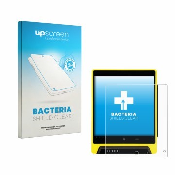 Vorderseite einer Produktverpackung mit dem Markenlogo upscreen. Daneben ist das Gerät Nayax VPOS Media 4 mit dem zugehörigen 