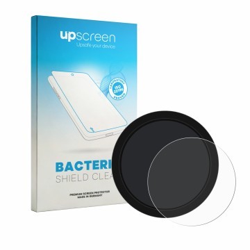 Face avant d’un emballage produit avec le logo de la marque upscreen. À côté, l’appareil Shearwater NERD 2 dive computer est r