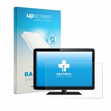 Parte frontale di una confezione del prodotto con il logo del marchio upscreen. Accanto è raffigurato il dispositivo con la re