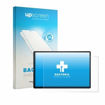 Parte frontale di una confezione del prodotto con il logo del marchio upscreen. Accanto è raffigurato il dispositivo HP Serie 