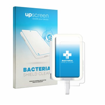 Face avant d’un emballage produit avec le logo de la marque upscreen. À côté, l’appareil Insta360 Snap est représenté avec la 