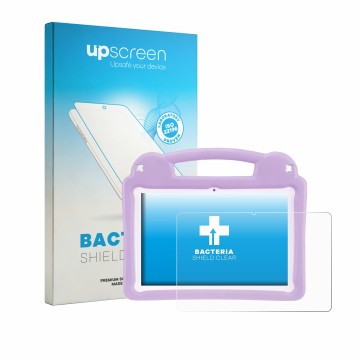 Parte frontale di una confezione del prodotto con il logo del marchio upscreen. Accanto è raffigurato il dispositivo LETGOSPT 