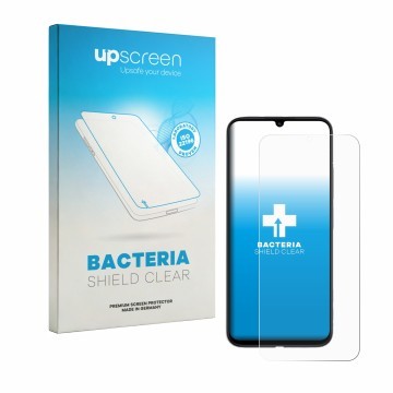 Parte frontale di una confezione del prodotto con il logo del marchio upscreen. Accanto è raffigurato il dispositivo Redmi R70