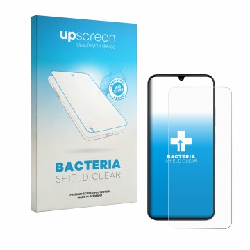 Parte frontale di una confezione del prodotto con il logo del marchio upscreen. Accanto è raffigurato il dispositivo Redmi R70