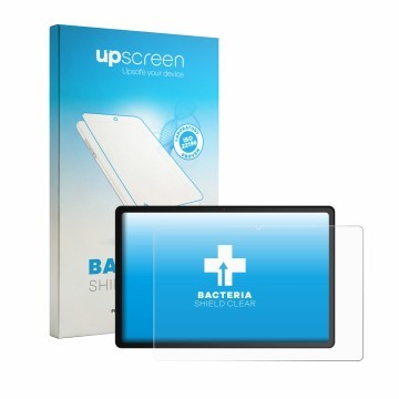 Parte frontal de un envase de producto con el logotipo de la marca upscreen. Al lado se muestra el dispositivo Whitedeer YXG13