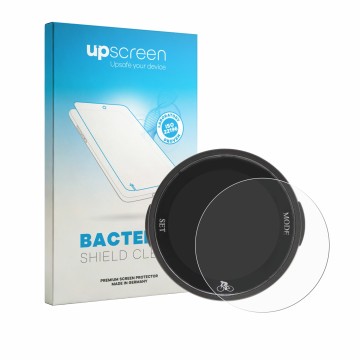 Face avant d’un emballage produit avec le logo de la marque upscreen. À côté, l’appareil Ejoyous Bike Computer est représenté 