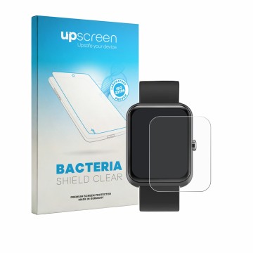 Face avant d’un emballage produit avec le logo de la marque upscreen. À côté, l’appareil Lebexy XY-220402 1.3