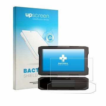 Parte frontale di una confezione del prodotto con il logo del marchio upscreen. Accanto è raffigurato il dispositivo Honda NT 