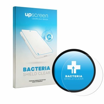 Parte frontale di una confezione del prodotto con il logo del marchio upscreen. Accanto è raffigurato il dispositivo Triumph T