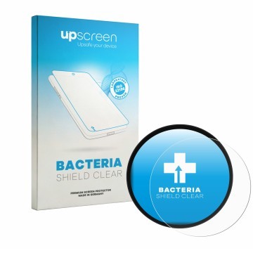 Parte frontale di una confezione del prodotto con il logo del marchio upscreen. Accanto è raffigurato il dispositivo Triumph S