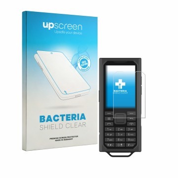 Front side of a product packaging with the brand logo upscreen. Next to it is the device HMD Terra M shown with the correspond