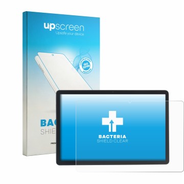 Parte frontale di una confezione del prodotto con il logo del marchio upscreen. Accanto è raffigurato il dispositivo Acepad A1