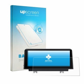Parte frontale di una confezione del prodotto con il logo del marchio upscreen. Accanto è raffigurato il dispositivo Xtrons QB