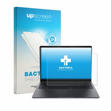 Face avant d’un emballage produit avec le logo de la marque upscreen. À côté, l’appareil Dell Pro 5 Series 16 P516260 est repr