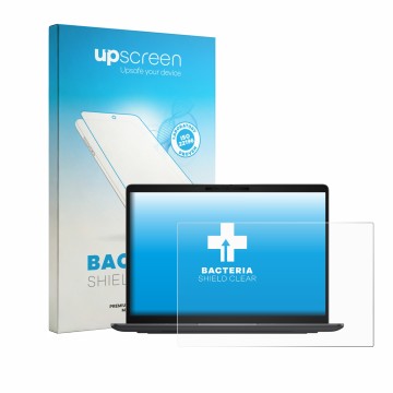 Face avant d’un emballage produit avec le logo de la marque upscreen. À côté, l’appareil Dell Pro 7 Series 13 P713260 est repr